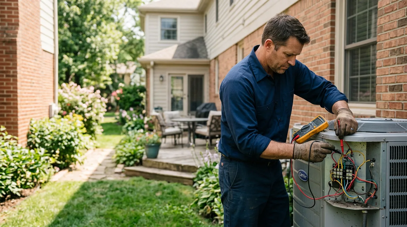HVAC technician working near Jobstown, NJ
